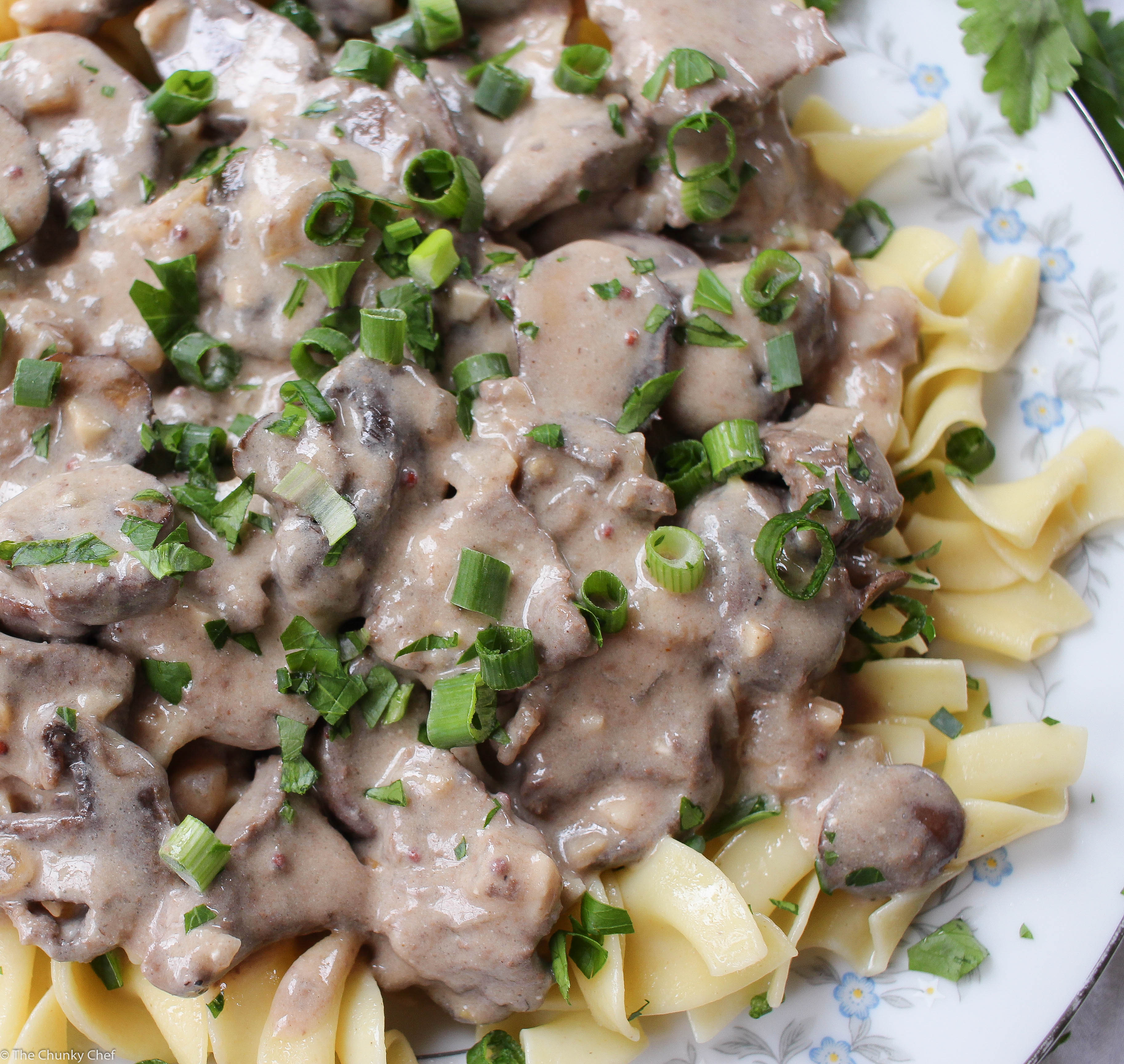 Quick and Easy Beef Stroganoff - The Chunky Chef