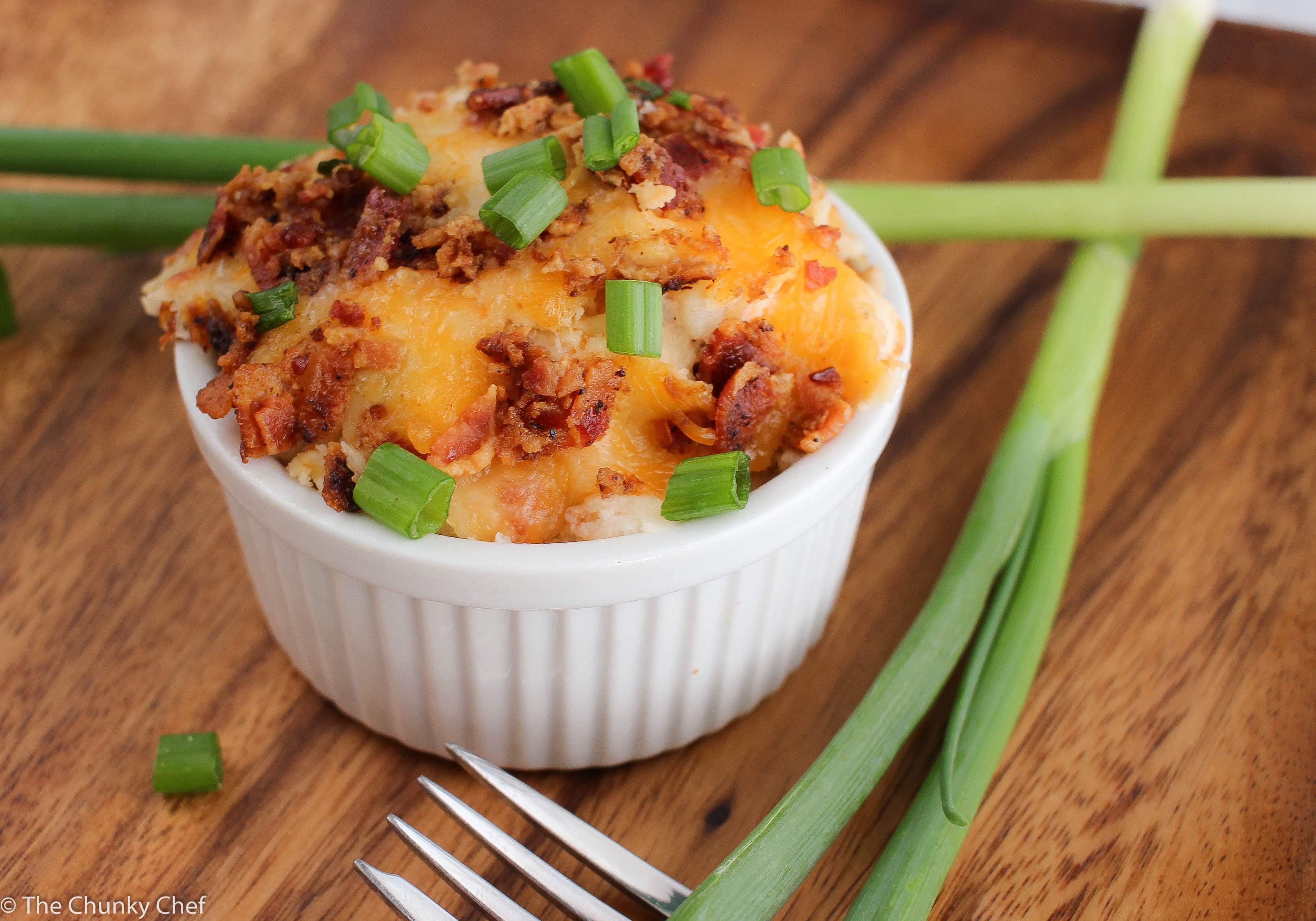 Loaded Mashed Potatoes Bake The Chunky Chef