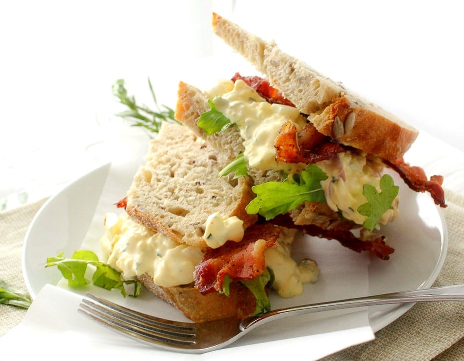 Tarragon and Shallot Egg Salad The Chunky Chef