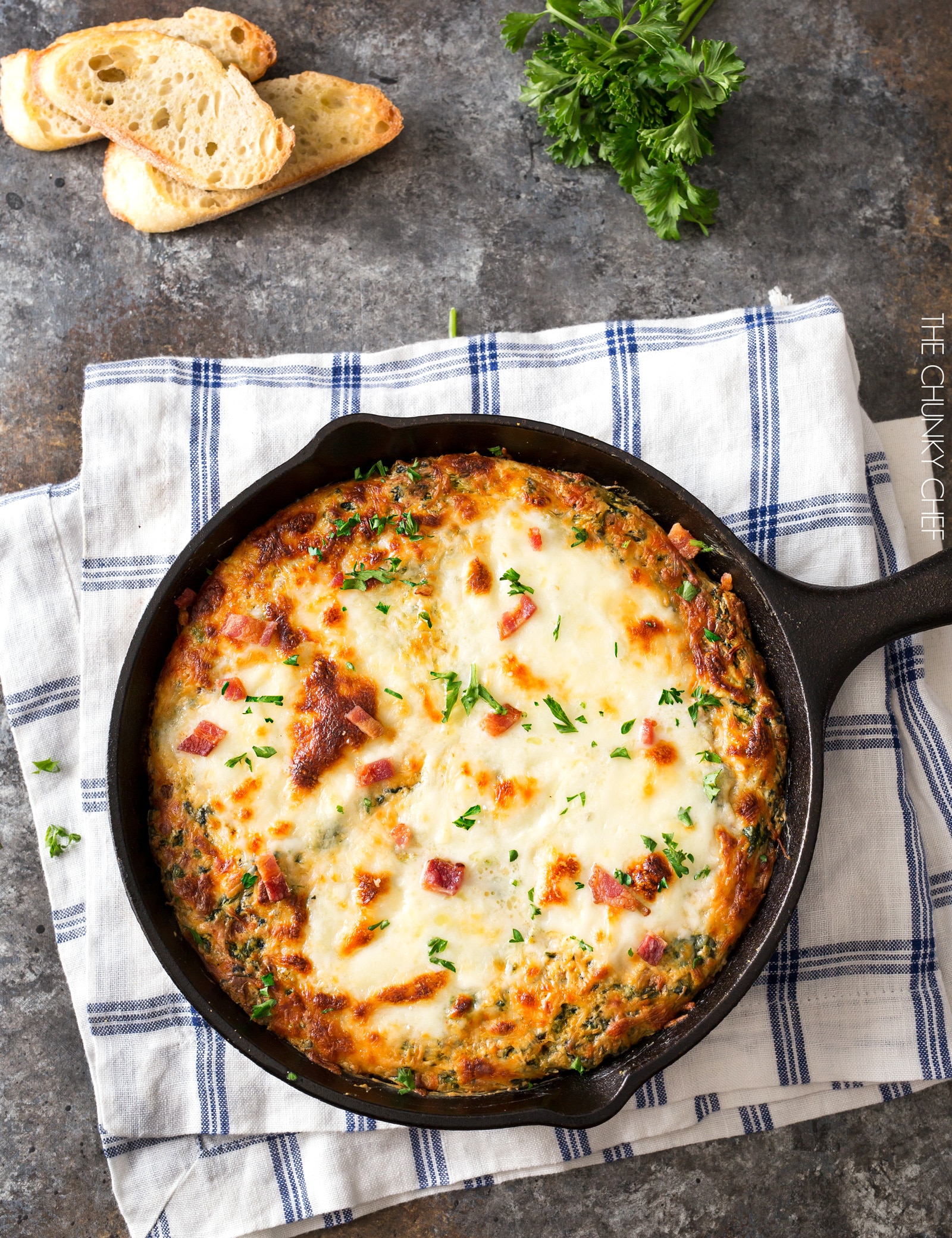 Crock Pot Spinach & Bacon Queso Dip • Bread Booze Bacon