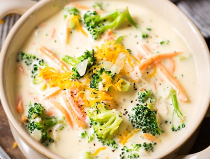 Copycat 30 Minute Broccoli Cheese Soup