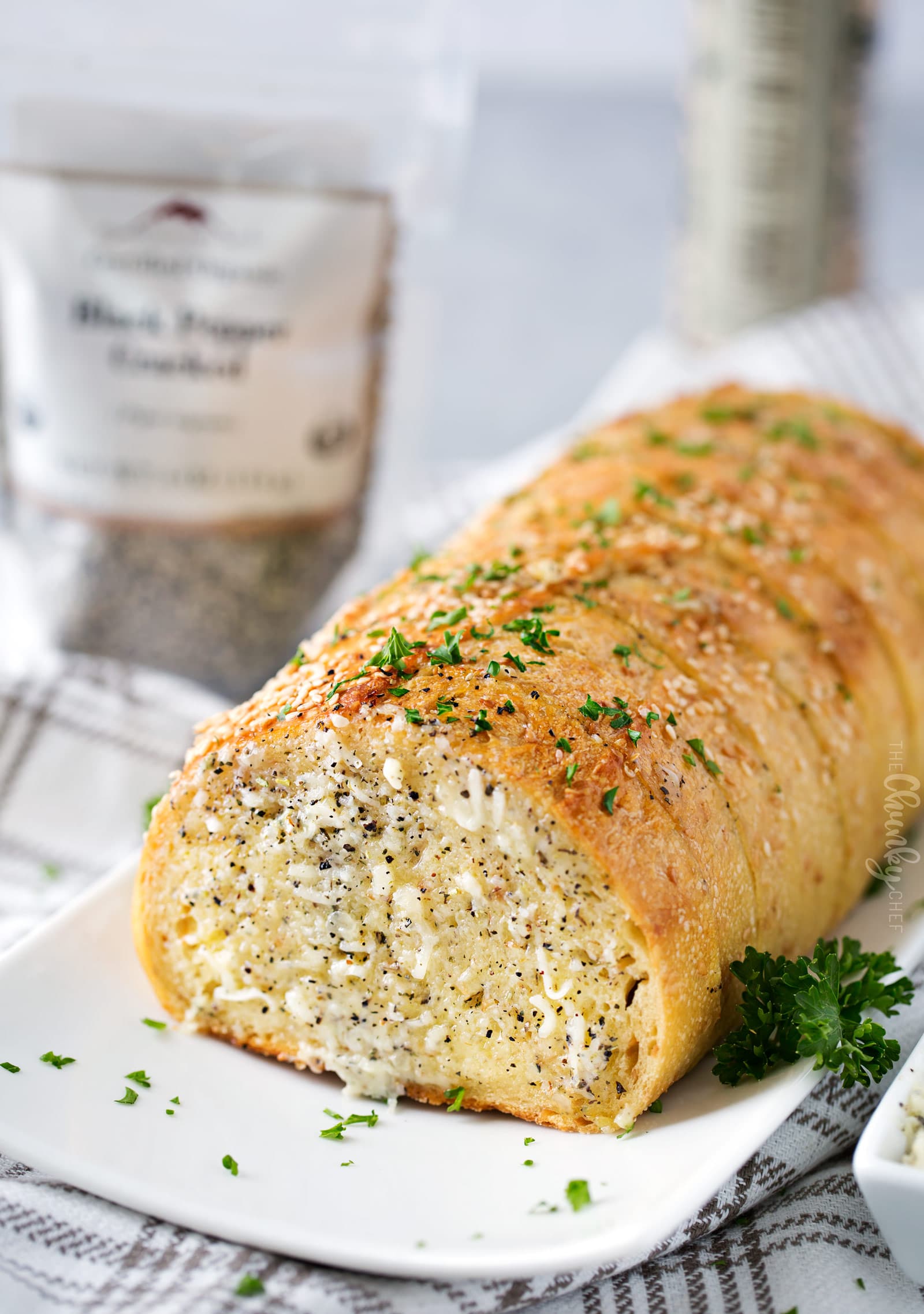 Homemade Garlic Bread (with a cheesy option) - The Chunky Chef
