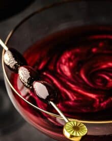 Black Magic Martini (black vodka martini)