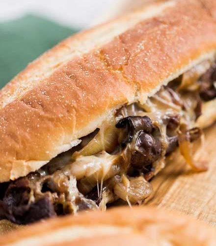all american cheesesteak with