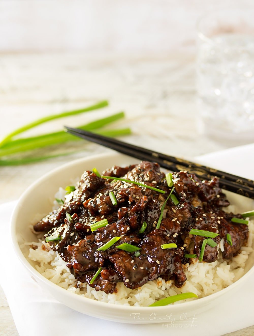 Mongolian Beef | Mongolian beef is such a classic and delicious Asian dish... and easy to make at home! In just 30 minutes you'll have an incredible meal! | http://thechunkychef.com
