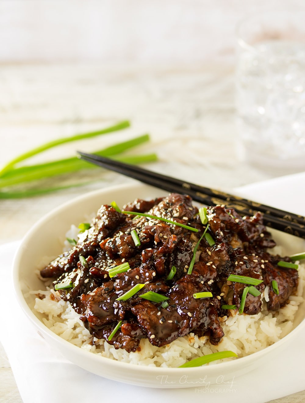 30 Minute Mongolian Beef with Coconut Rice - The Chunky Chef