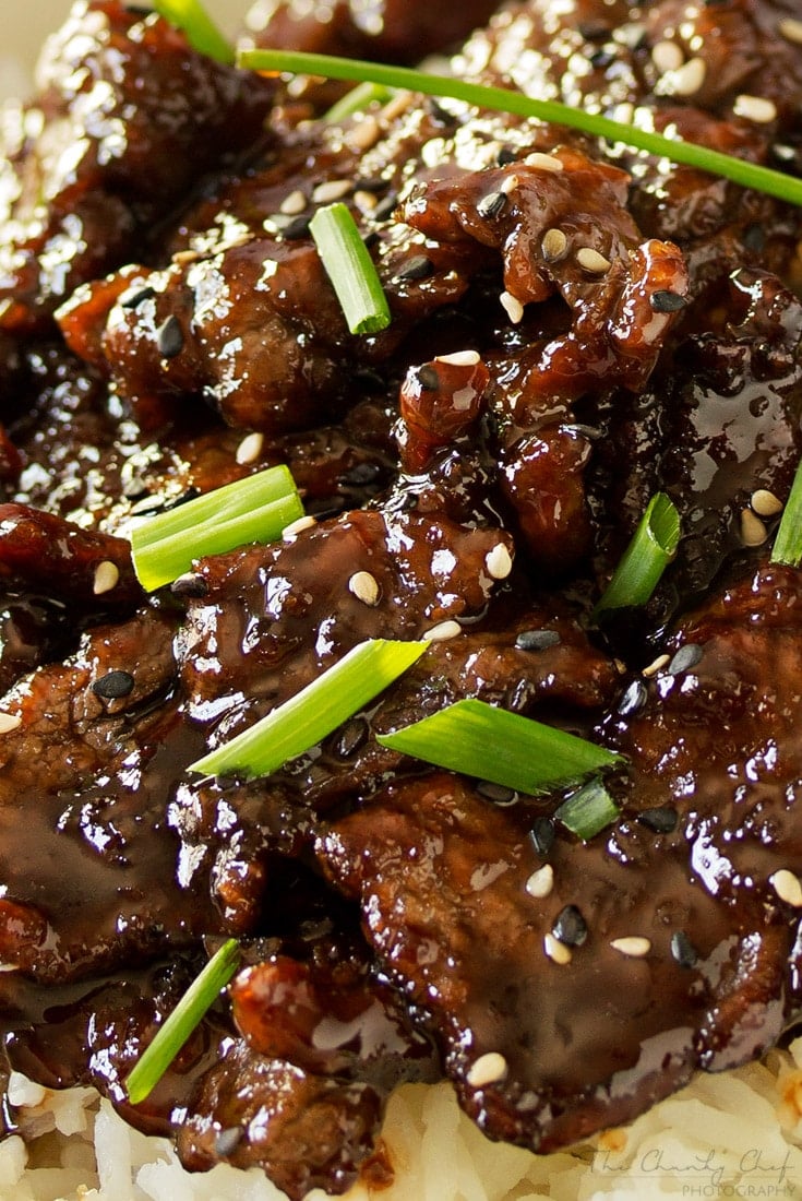 Mongolian Beef | Mongolian beef is such a classic and delicious Asian dish... and easy to make at home! In just 30 minutes you'll have an incredible meal! | http://thechunkychef.com