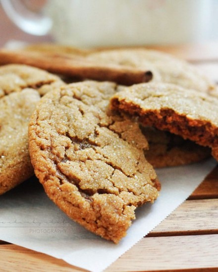 Soft Spiced Molasses Cookies | Soft and perfectly spiced, these cookies will soon become one of your favorite! These cookies are soft and chewy, with that classic dark molasses flavor!