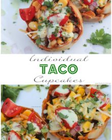 All the flavors of your favorite tacos... in a cute wonton cupcake!