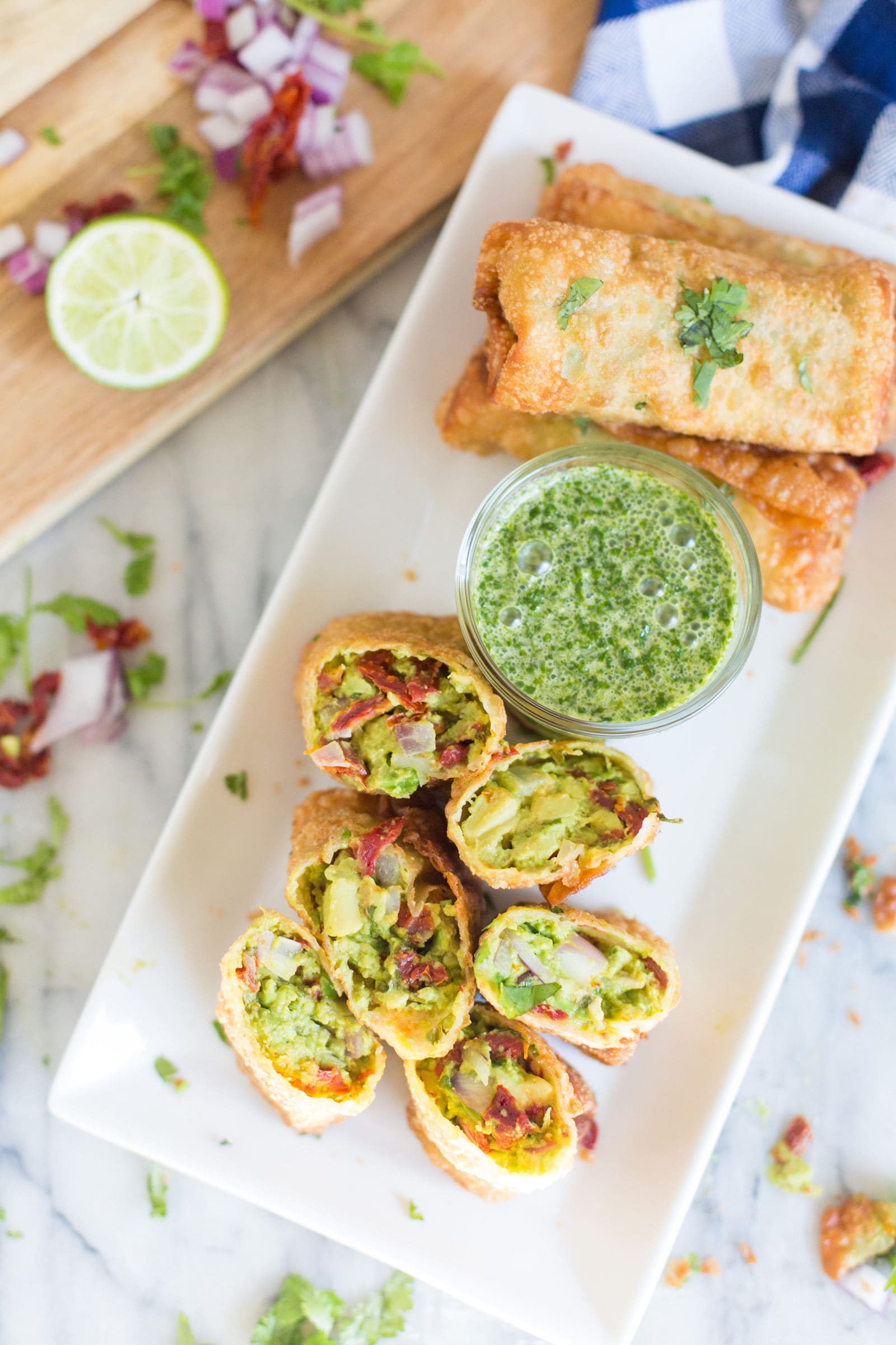 Avocado Egg Rolls  Kathy's Vegan Kitchen