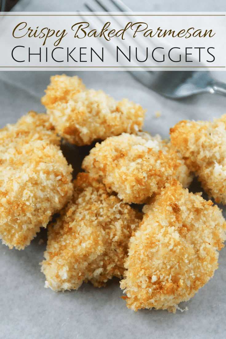 Amazingly crispy and flavorful baked Parmesan crusted chicken nuggets that both kids and adults will love!