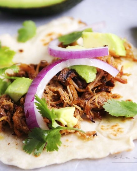 Slow Cooker Pork Carnitas | The Chunky Chef | The amazing combination of spices and citrus make these slow cooker pork carnitas an absolute must try recipe!