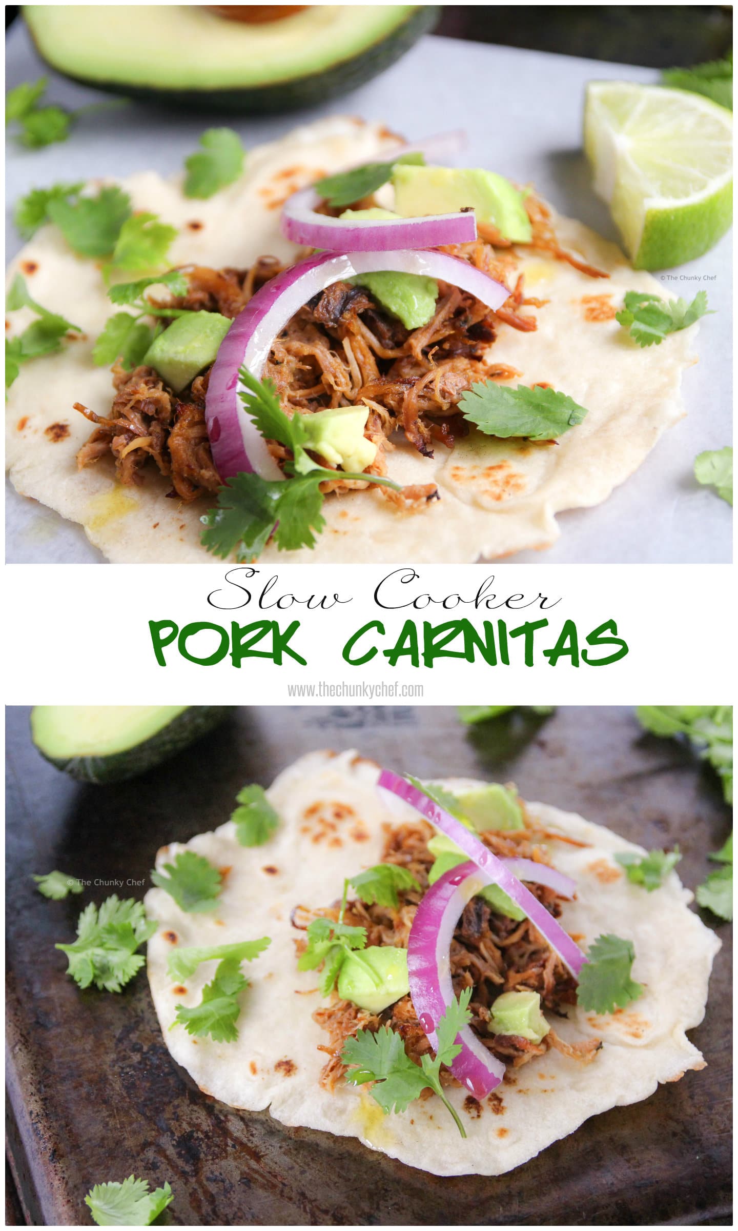 The amazing combination of spices and citrus make these pork carnitas an absolute must try recipe! And they're done in the slow cooker!