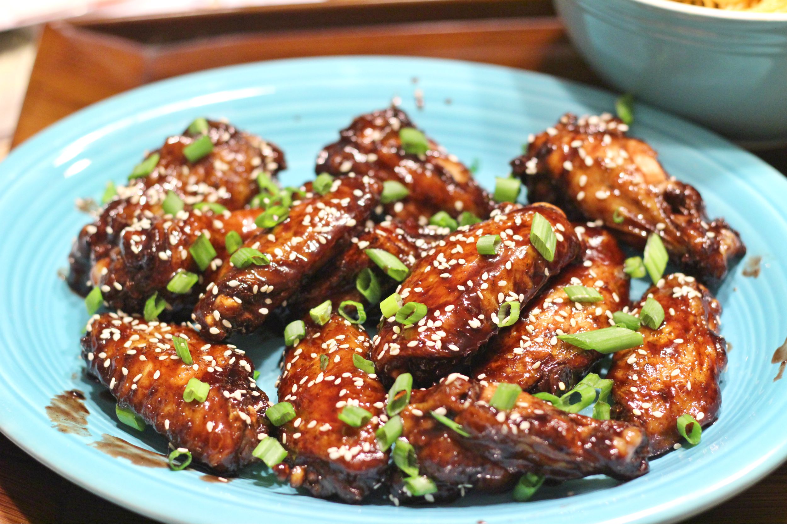 Crispy Sticky Baked Asian Chicken Wings - The Chunky Chef
