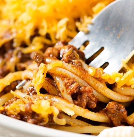 Copycat Skyline Cincinnati Chili | Unique and flavorful, this regional chili is rich, meaty, packed with spices, and can be served in so many ways!  Try Cincinnati's spin on chili! | https://www.thechunkychef.com | #dinner #cincinnati #chili #copycat #homemade #easyrecipe