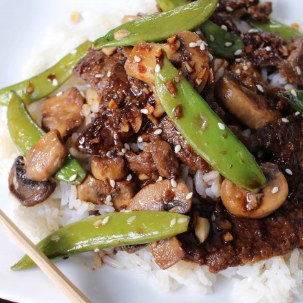 Deliciously savory and easy to make... try this Asian Beef with Sugar Snap Peas tonight!