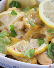 This lemon chicken and potato bake is a bright and fresh take on a hearty comfort food dish. It'll soon be a family favorite!!