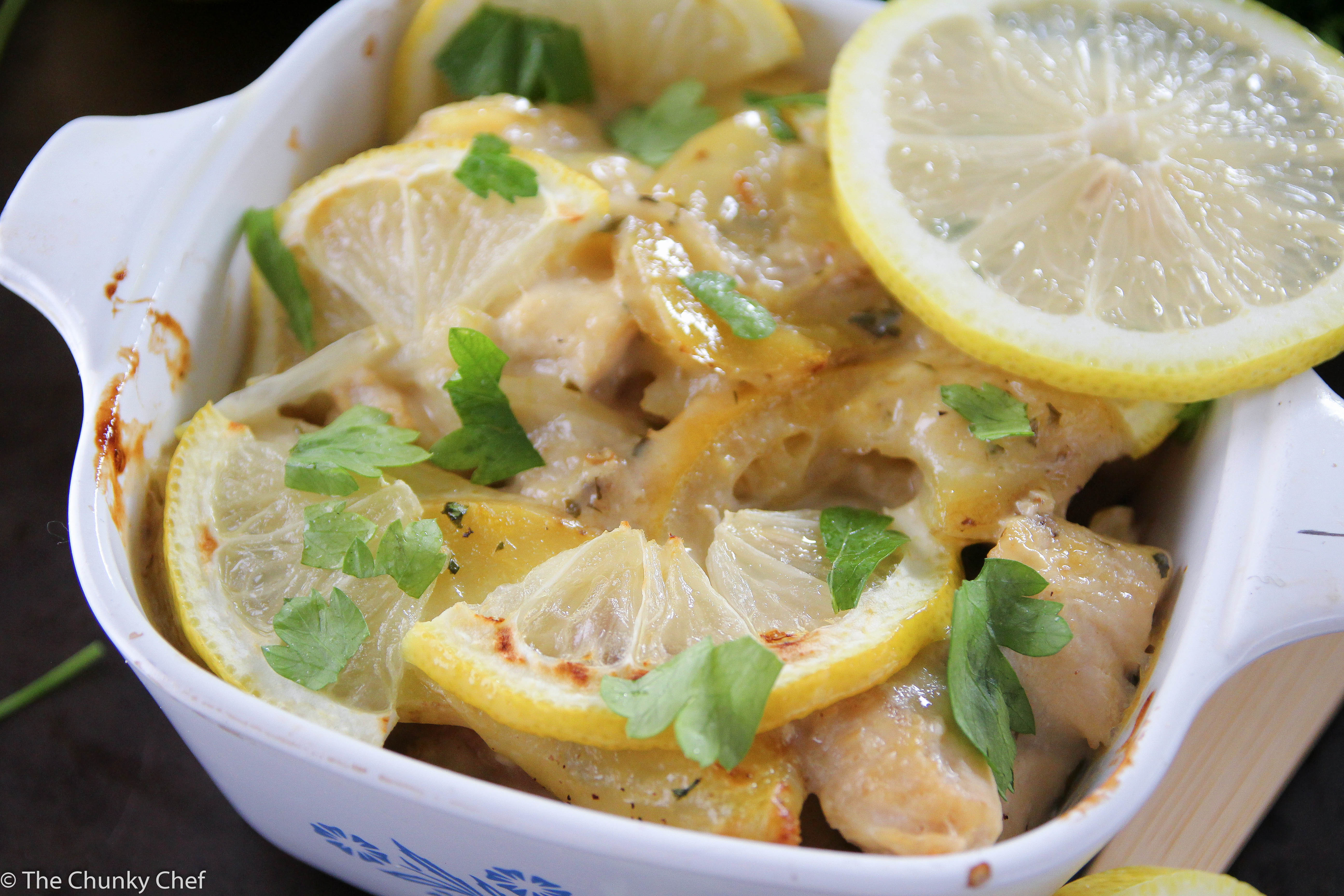 Lemon Chicken and Potato Bake