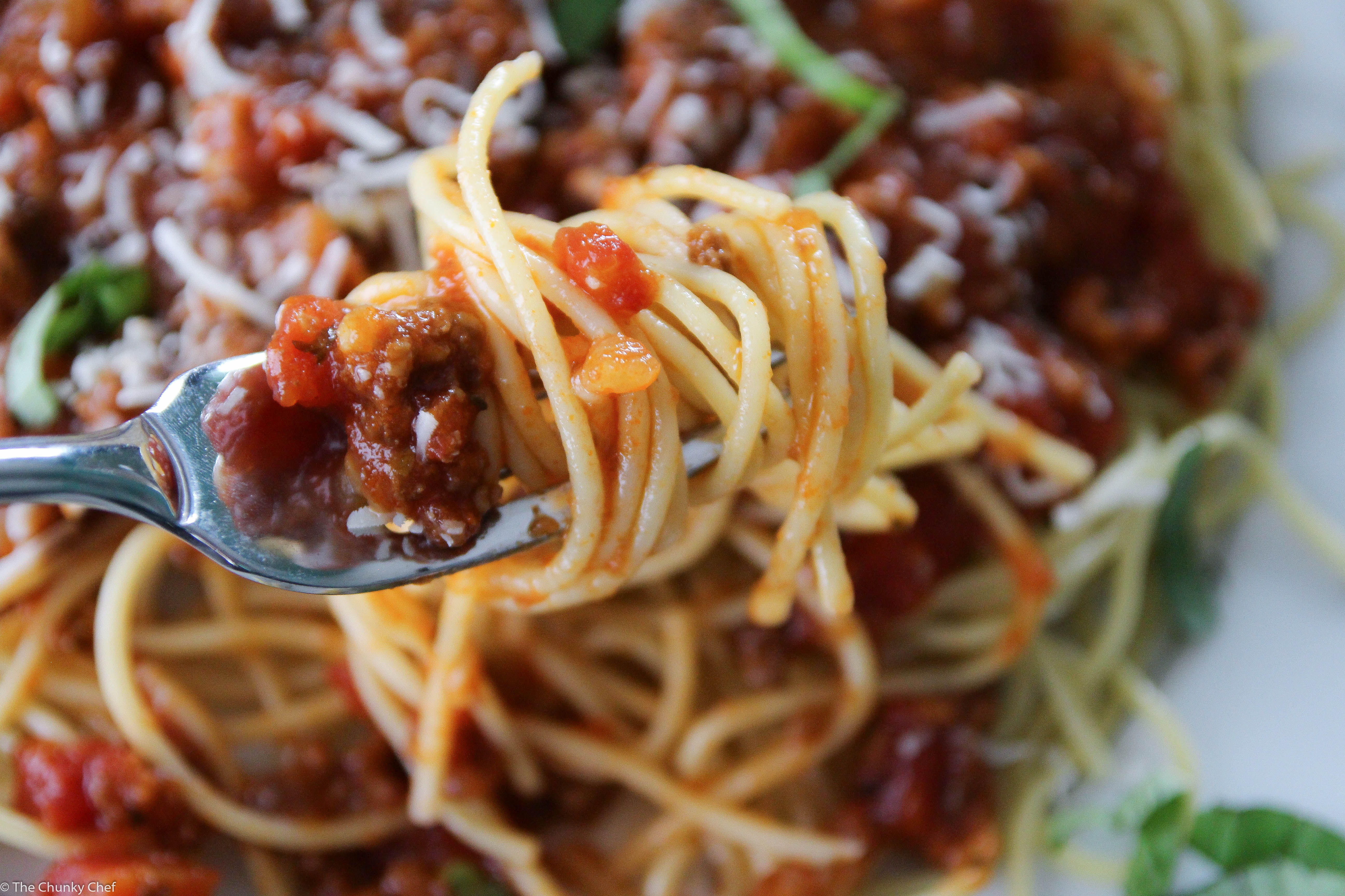 Spaghetti Bolognese - The Chunky Chef