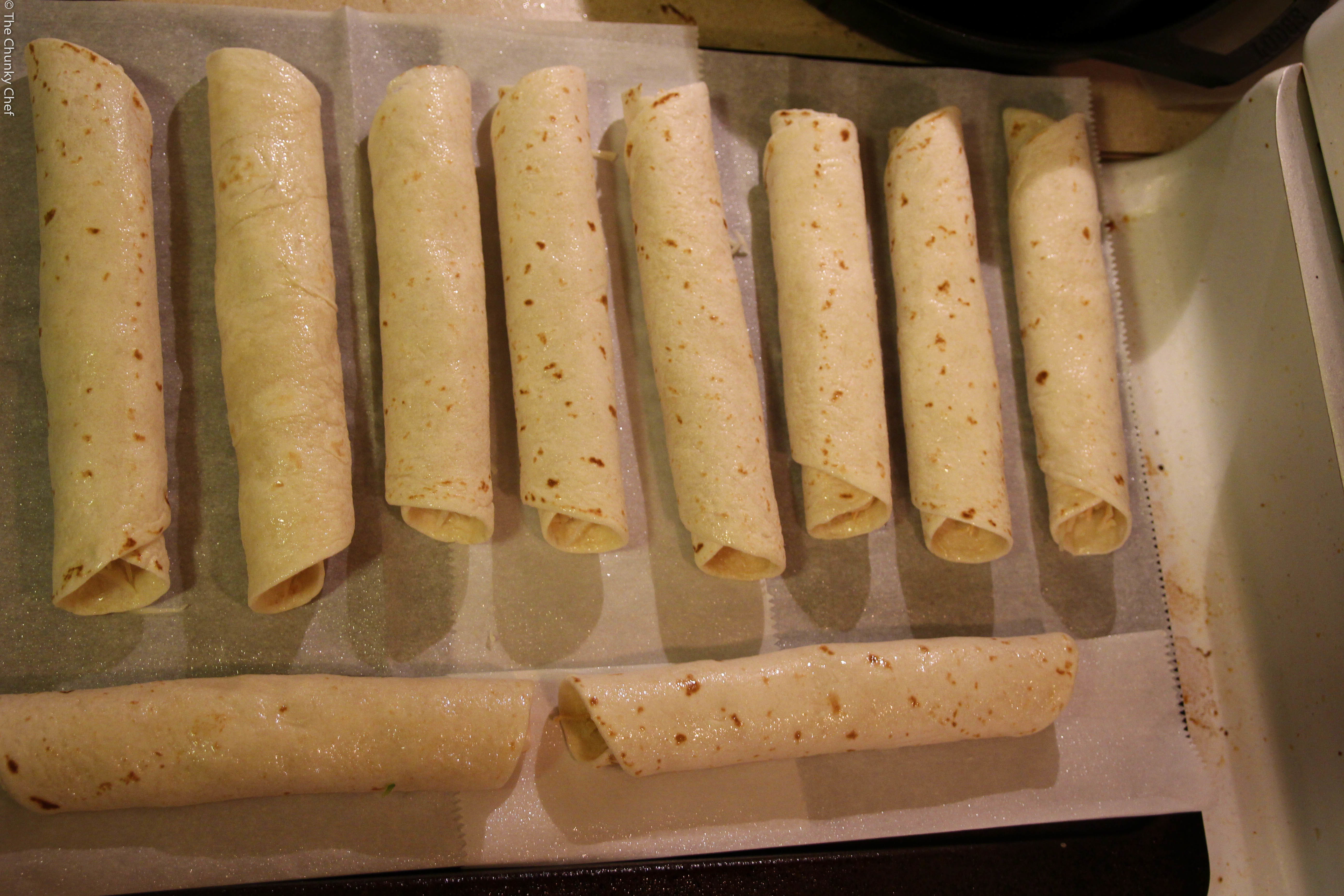 Cheesy Chicken Jalapeno Popper Taquitos The Chunky Chef
