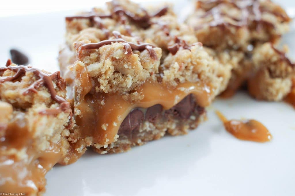 Carmelitas - The perfect sweet treat for any occasion... these carmelitas are full of sweet oats, luscious chocolate and decadent melted caramel!