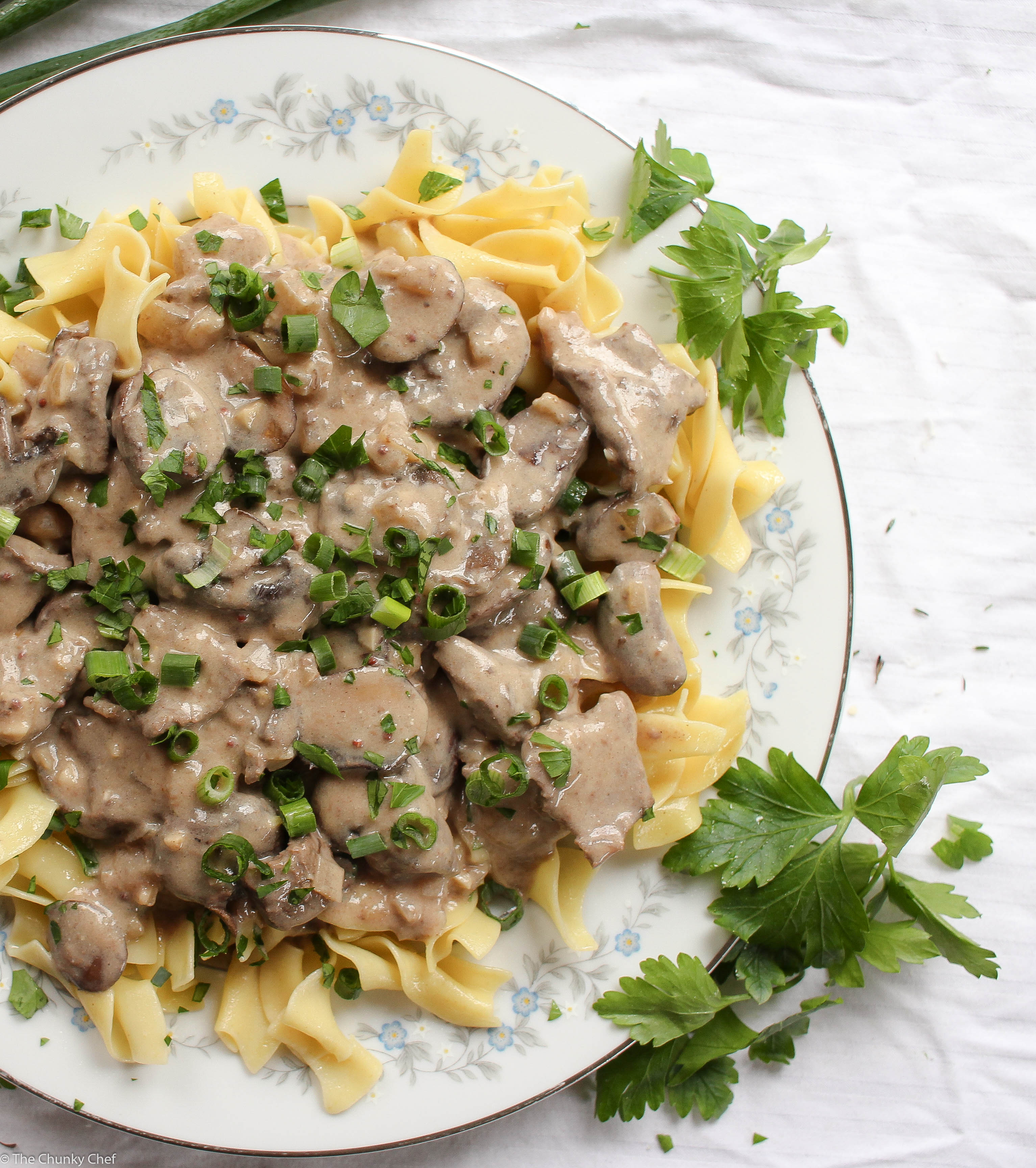 Quick and Easy Beef Stroganoff - The Chunky Chef