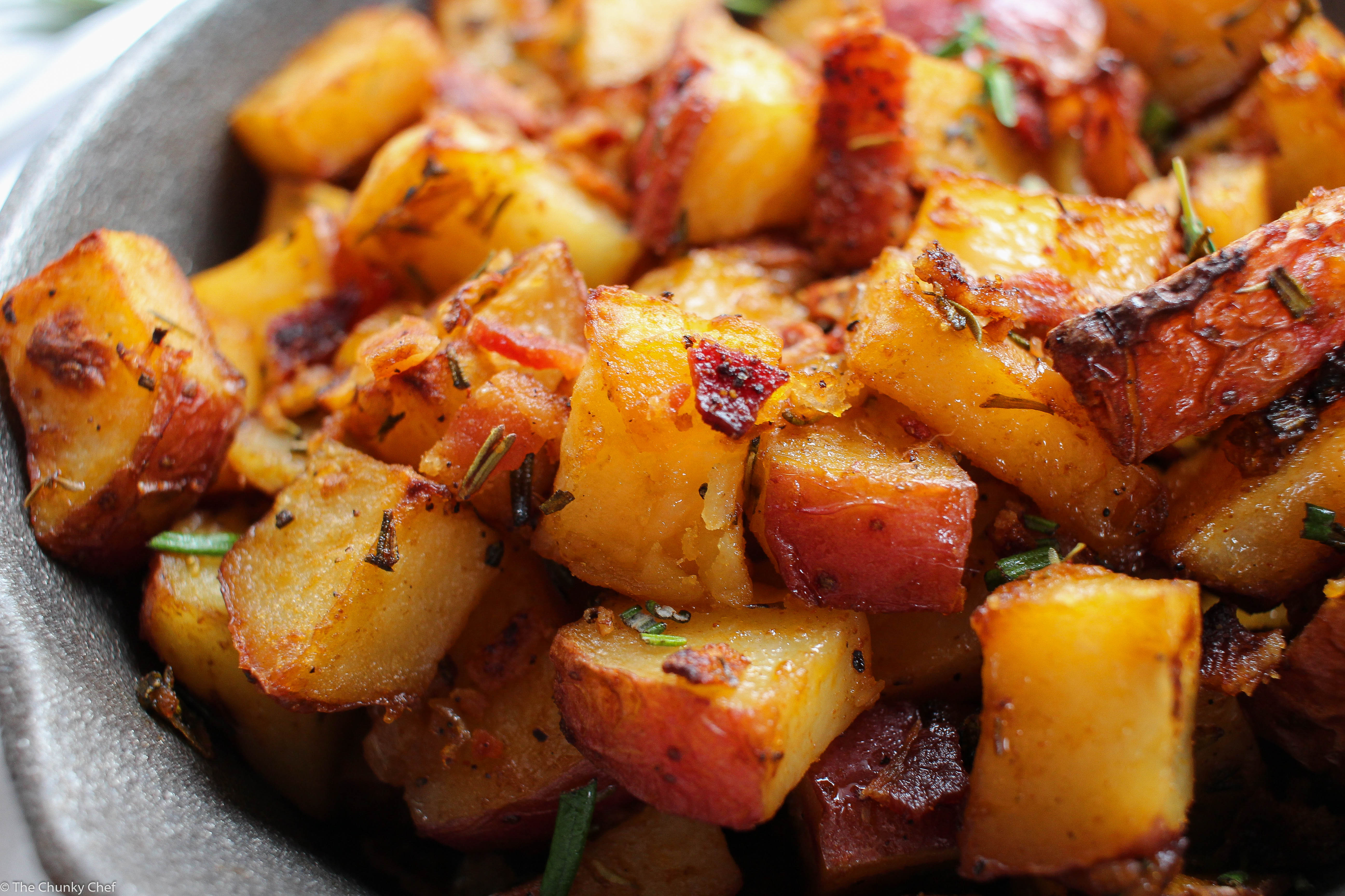 Oven Roasted Breakfast Potatoes - The Chunky Chef