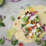 An absolutely delicious vegetarian soft taco that even meat-eaters will LOVE! Sweet potatoes mixed with protein packed black beans make these extra hearty!