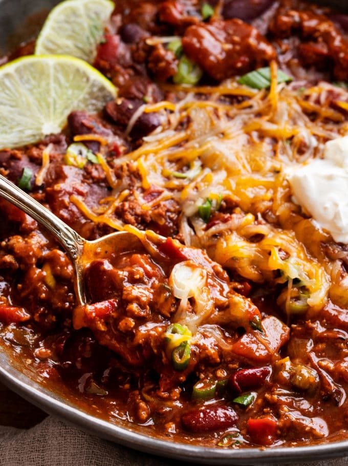 Spoonful of instant pot chili