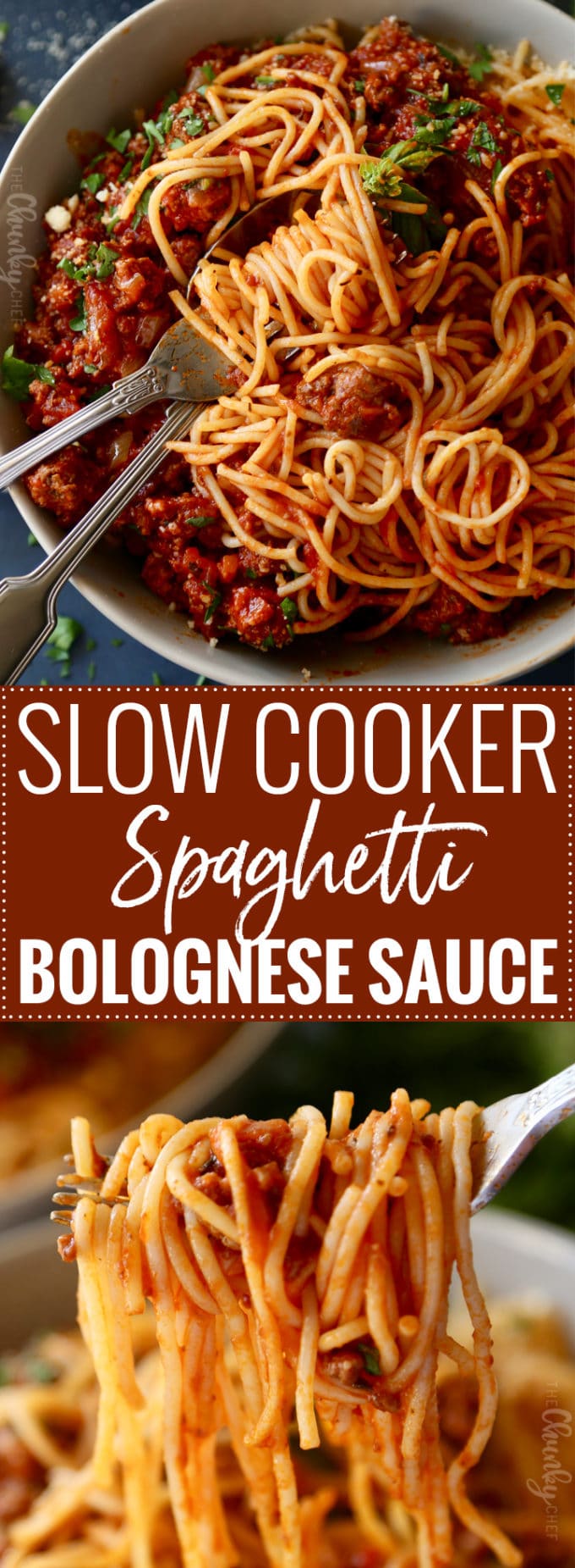 Slow Cooker Spaghetti Bolognese Sauce The Chunky Chef