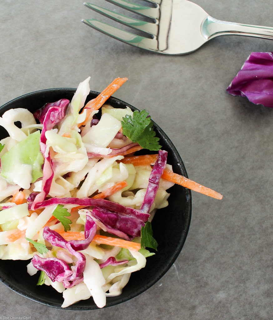 Sweet and Tangy Coleslaw The Chunky Chef