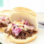Garlicky, sweet, tangy, succulent and tender... this pulled pork BBQ is a "must have" for your next dinner or get together!