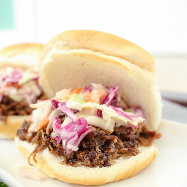 Slow Cooker Honey Balsamic Pulled Pork The Chunky Chef