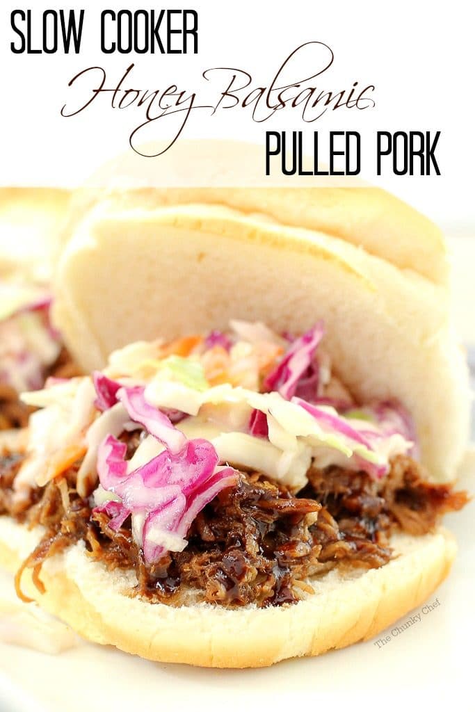 Garlicky, sweet, tangy, succulent and tender... this pulled pork BBQ is a "must have" for your next dinner or get together!