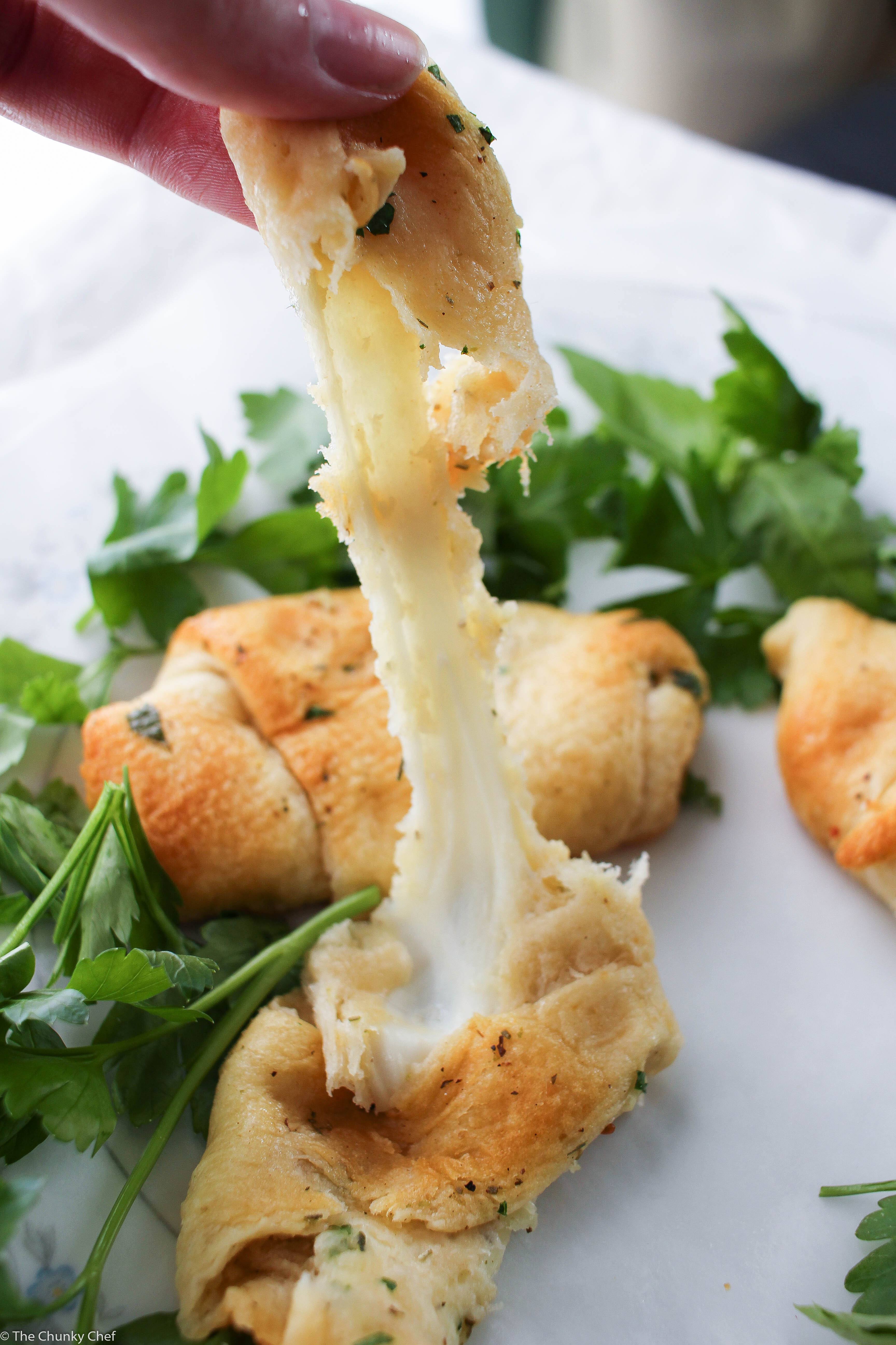 Garlic and Herb Cheese Stuffed Crescent Rolls The Chunky Chef