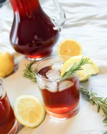 The classic sweet iced tea gets a refreshing twist from the addition of a lemon and rosemary simple syrup. Prepare to drink your new favorite tea!