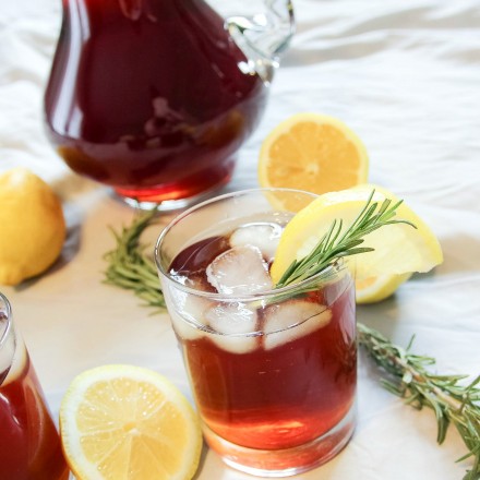 The classic sweet iced tea gets a refreshing twist from the addition of a lemon and rosemary simple syrup. Prepare to drink your new favorite tea!