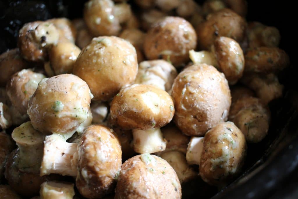 Three ingredients is all you need to make the most delicious and flavorful mushrooms! Just toss them in a slow cooker and let it do the work for you!
