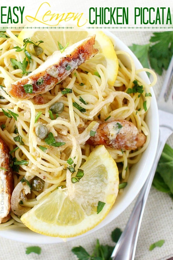 A quick and easy classic Italian dish, on your table in 30 minutes! Your family will love the bright fresh flavors of this easy lemon chicken piccata.