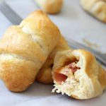 These chicken and bacon ranch stuffed crescent rolls are flaky, buttery and full of flavor!