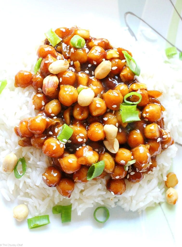 Kung Pao Chickpeas The Chunky Chef