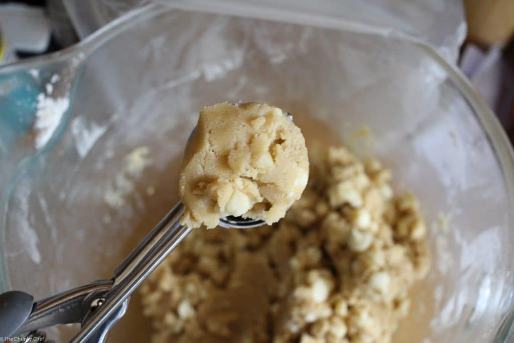 The ultimate white chocolate macadamia nut cookies... baked to soft and chewy perfection!
