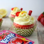 Deliciously moist with a few surprise ingredients, you have to try these strawberry lemonade cupcakes! It's like taking a bite out of summer :)