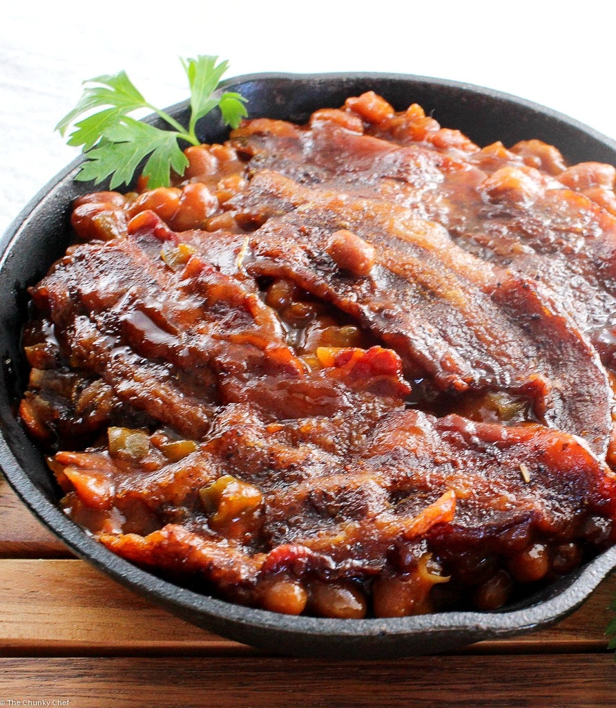 Brown Sugar and Bacon Baked Beans11 The Chunky Chef