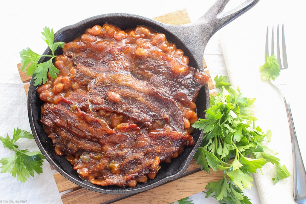 Brown Sugar and Bacon Baked Beans These baked beans are semihomemade