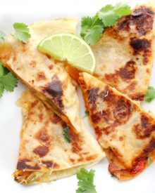 Do you love chicken fajitas? Do you love quesadillas? Combine the two and you have one amazing quesadilla you'll want to make over and over!
