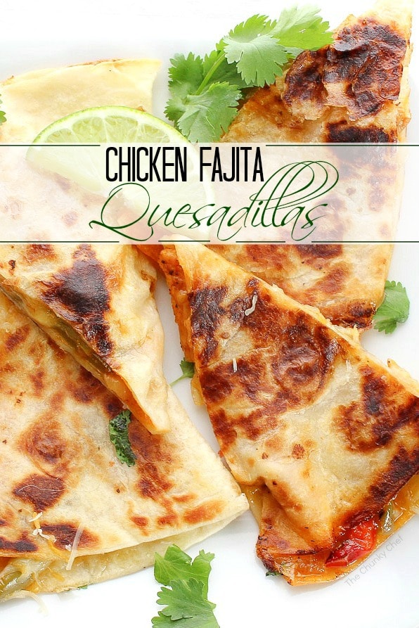Do you love chicken fajitas? Do you love quesadillas? Combine the two and you have one amazing quesadilla you'll want to make over and over!