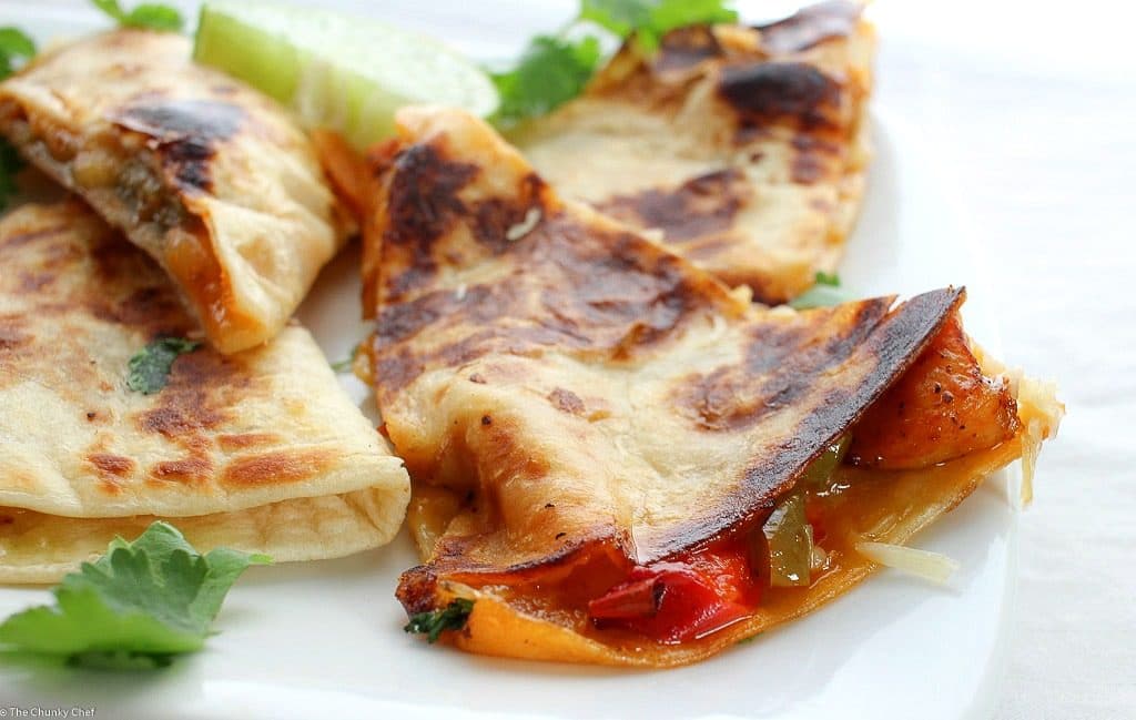 Do you love chicken fajitas? Do you love quesadillas? Combine the two and you have one amazing quesadilla you'll want to make over and over!