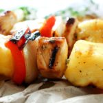 Taste the Caribbean in these citrus habanero chicken skewers... marinated chicken, onions, peppers, and pineapple.. all grilled to smoky charred perfection!