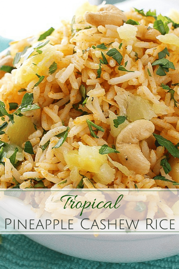 A fantastic rice dish that has all the great flavors of the tropics... sweet coconut, red curry, fresh pineapple and savory roasted cashews!